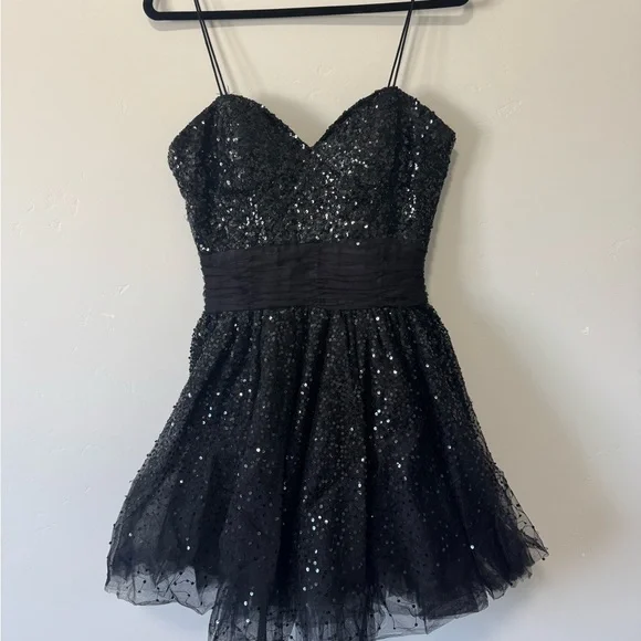 sherri hill short black dress Satin Straight Leg Pant main image 1